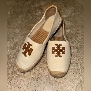 Tory Burch Everly Cream Espadrilles